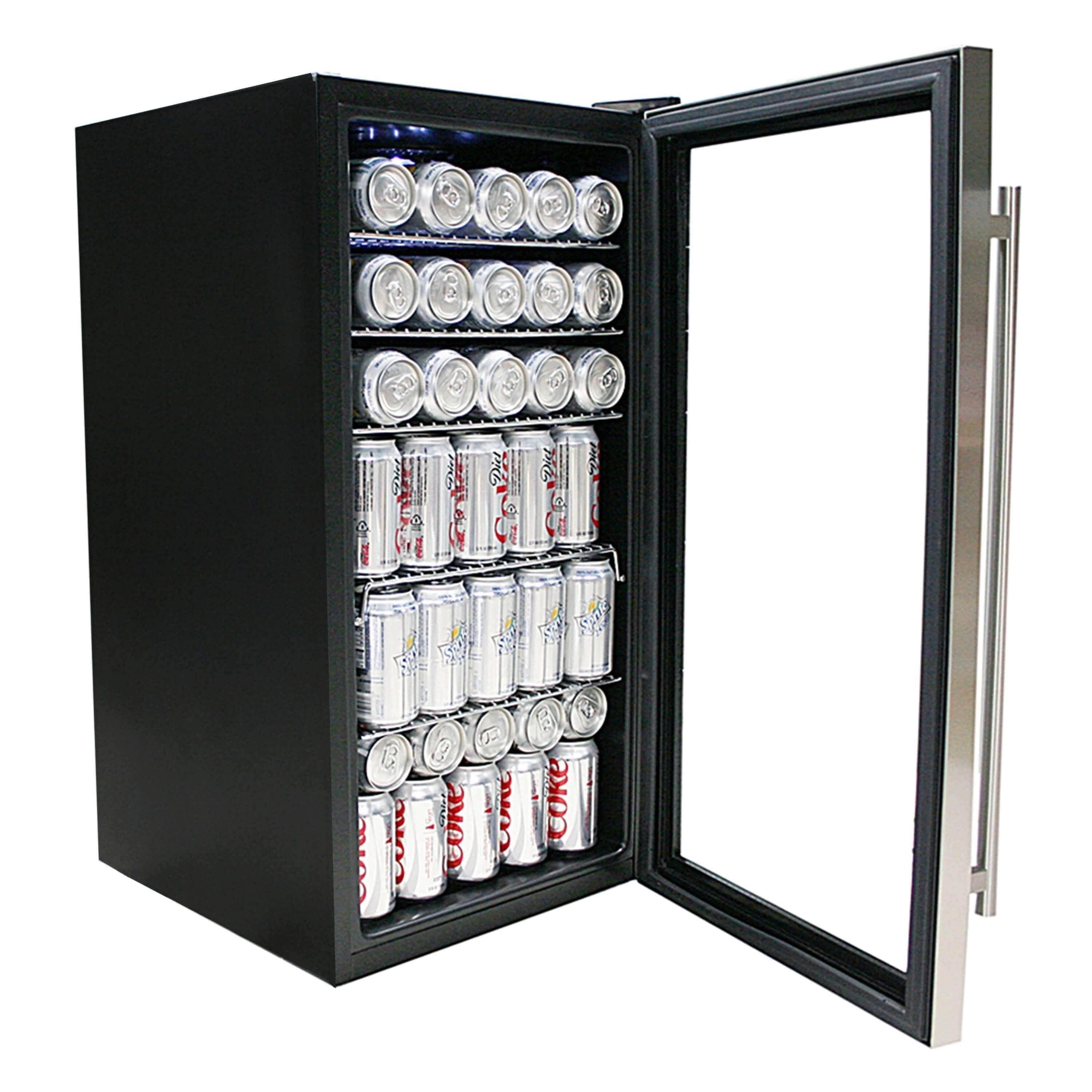 Whynter Beverage Refrigerator - Stainless Steel with internal fan BR-130SB I Luxury Appliances Direct