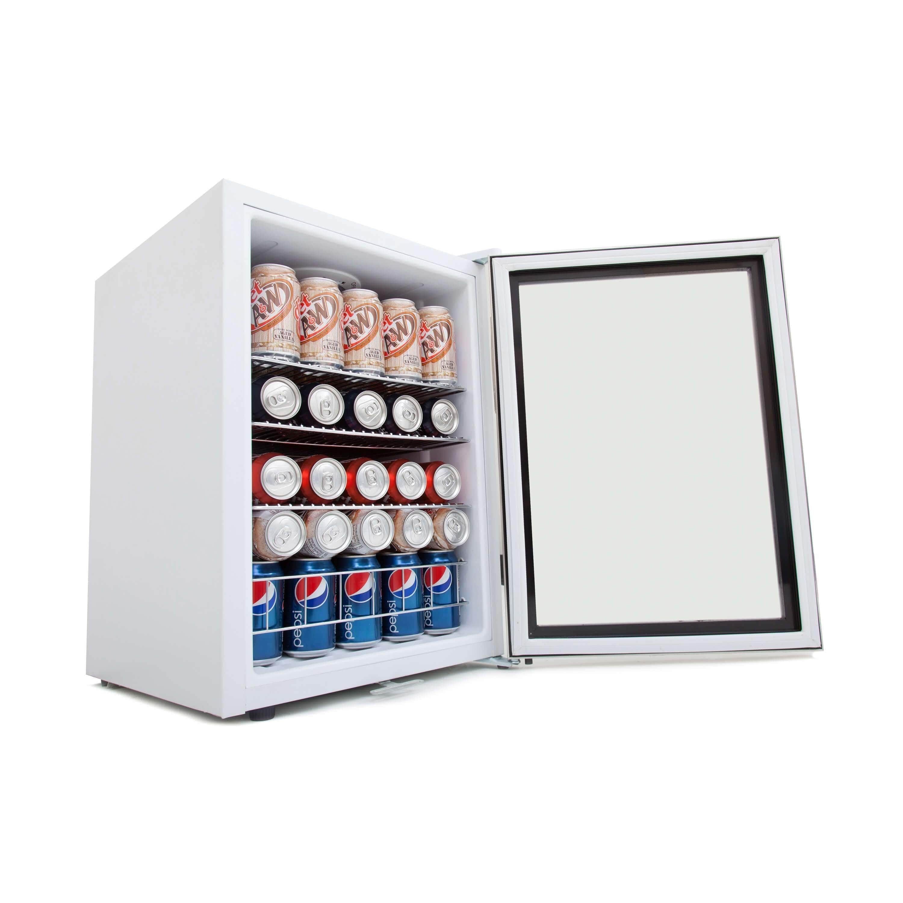 Whynter Beverage Refrigerator With Lock - Stainless Steel 90 Can Capacity BR-091WS I Luxury Appliances Direct