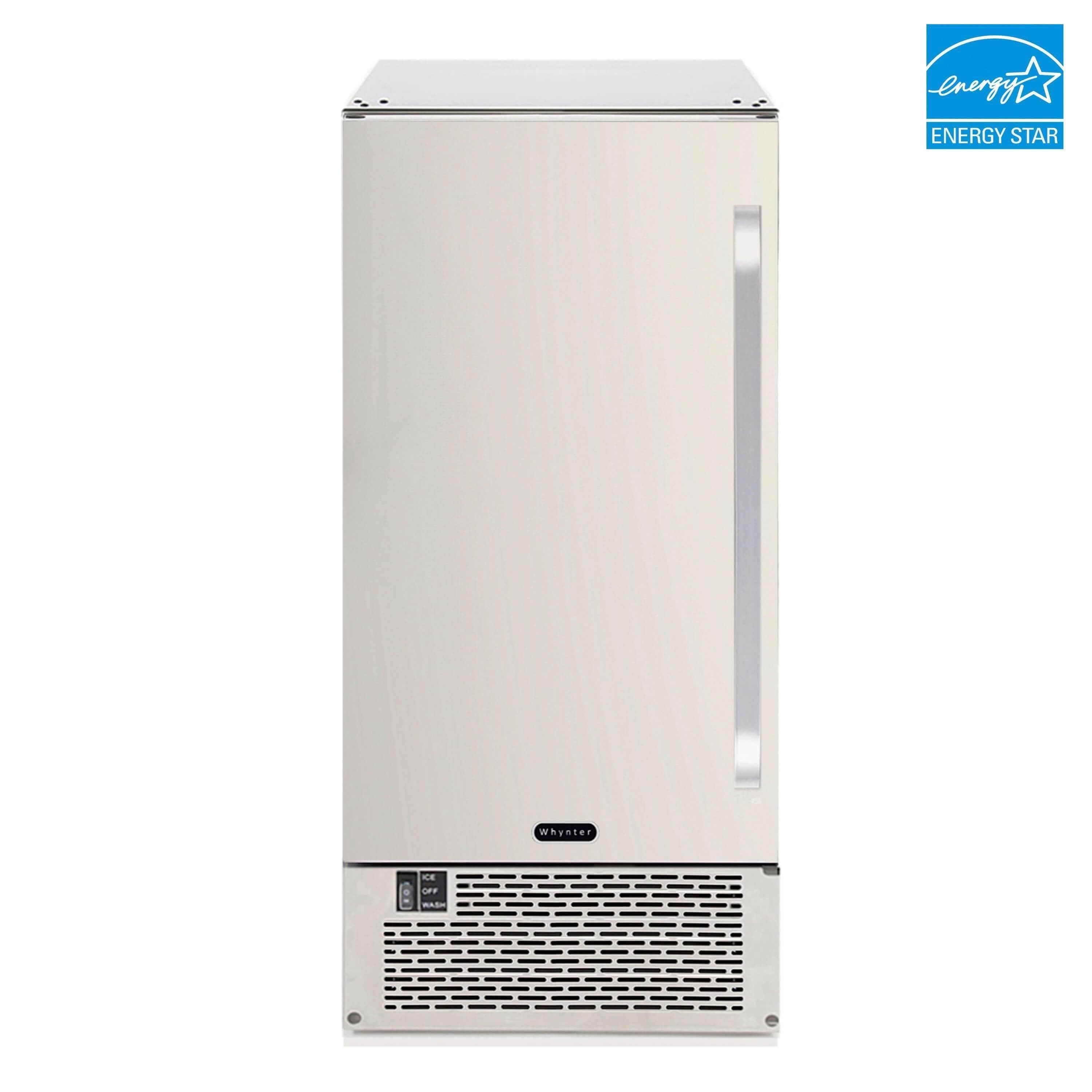 Whynter Built In Freestanding Ice Maker 50lb capacity Clear Ice Cube UIM-502SS I Luxury Appliances Direct