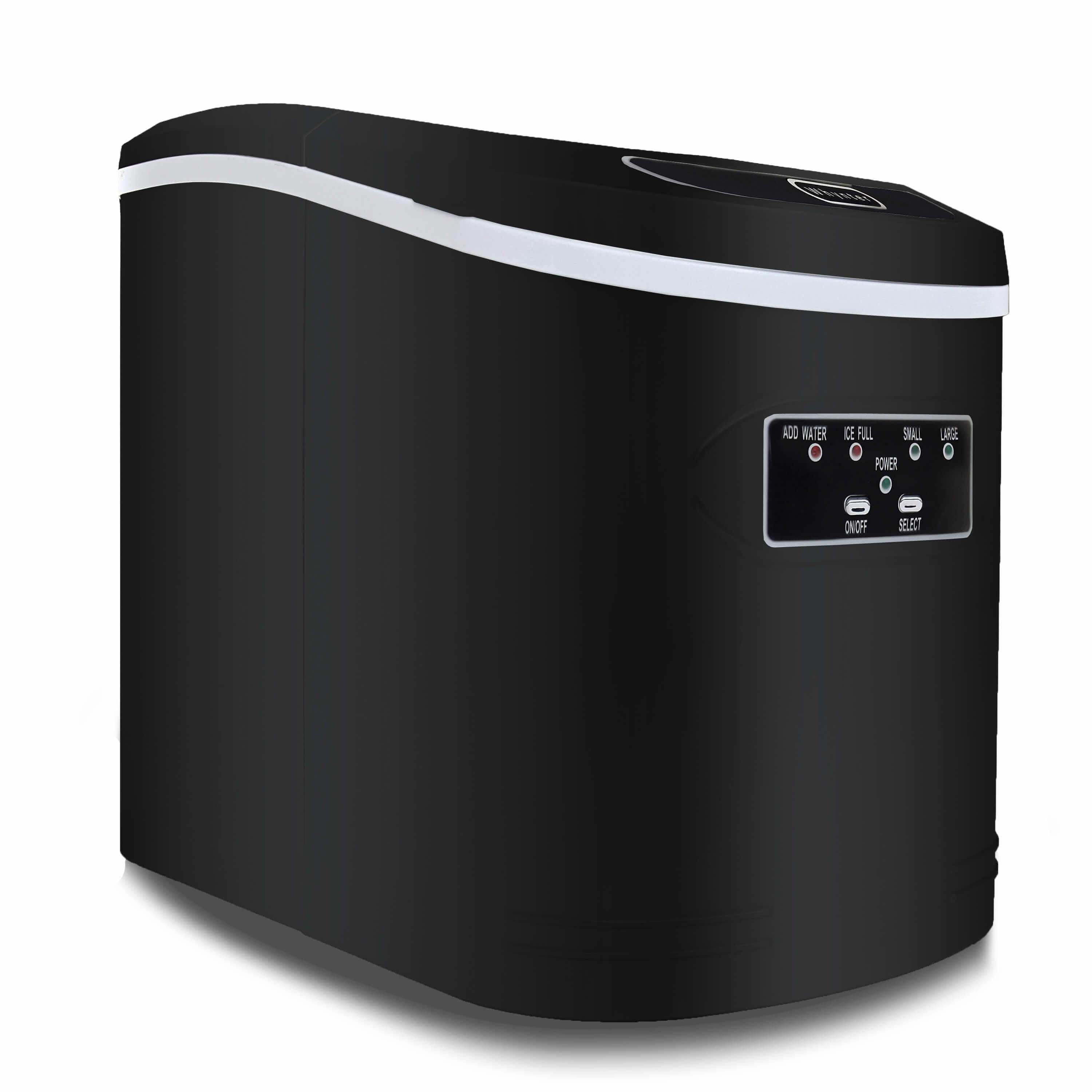 Whynter Compact Portable Ice Maker 27 lb capacity Black IMC-270MB I Luxury Appliances Direct