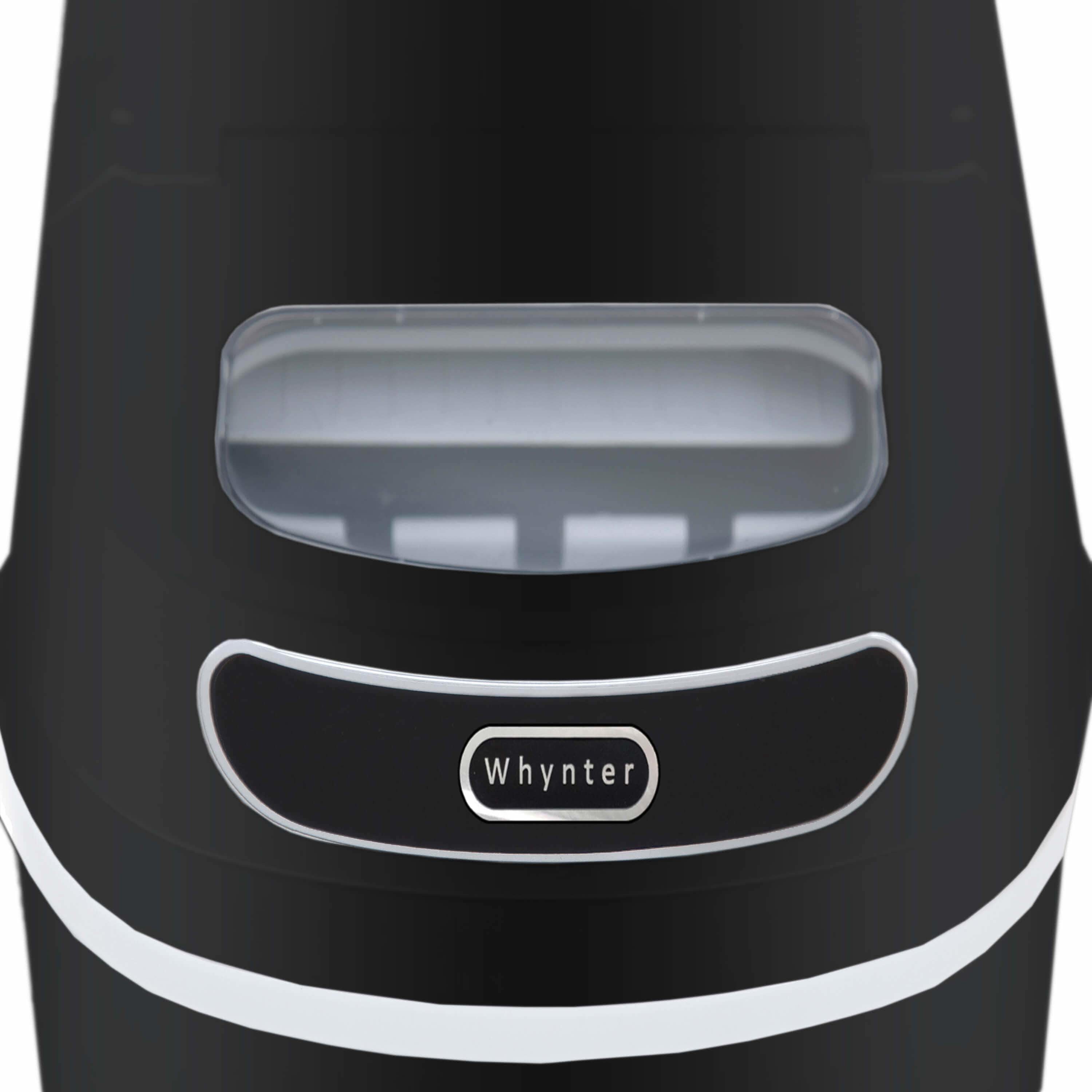 Whynter Compact Portable Ice Maker 27 lb capacity Black IMC-270MB I Luxury Appliances Direct