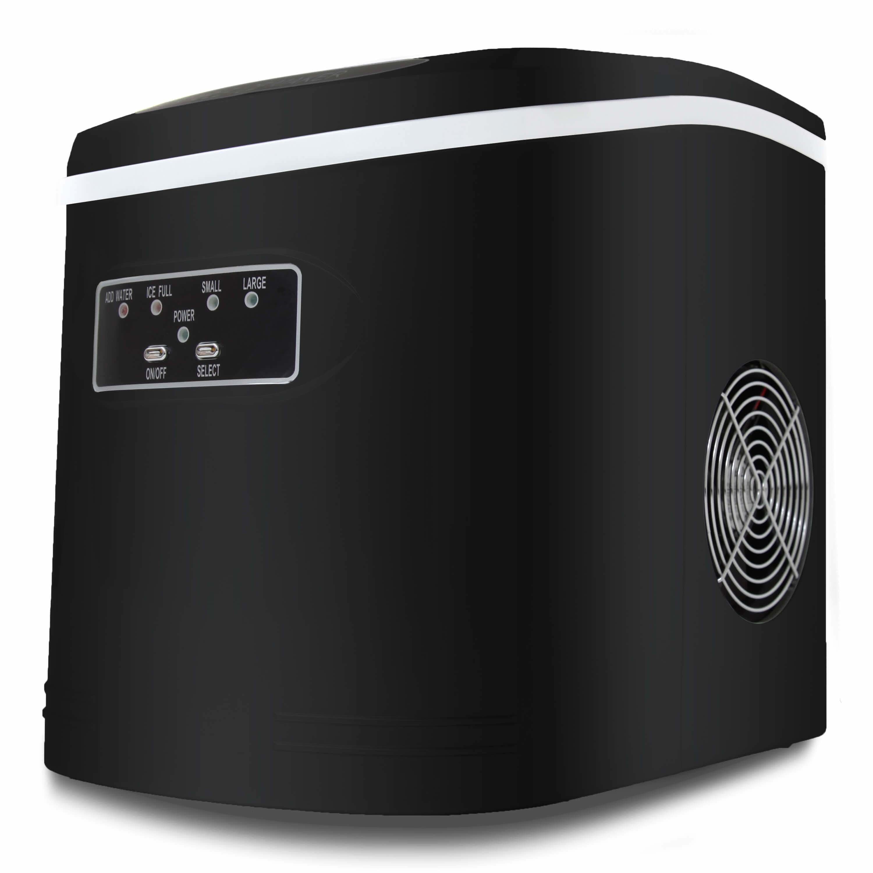 Whynter Compact Portable Ice Maker 27 lb capacity Black IMC-270MB I Luxury Appliances Direct