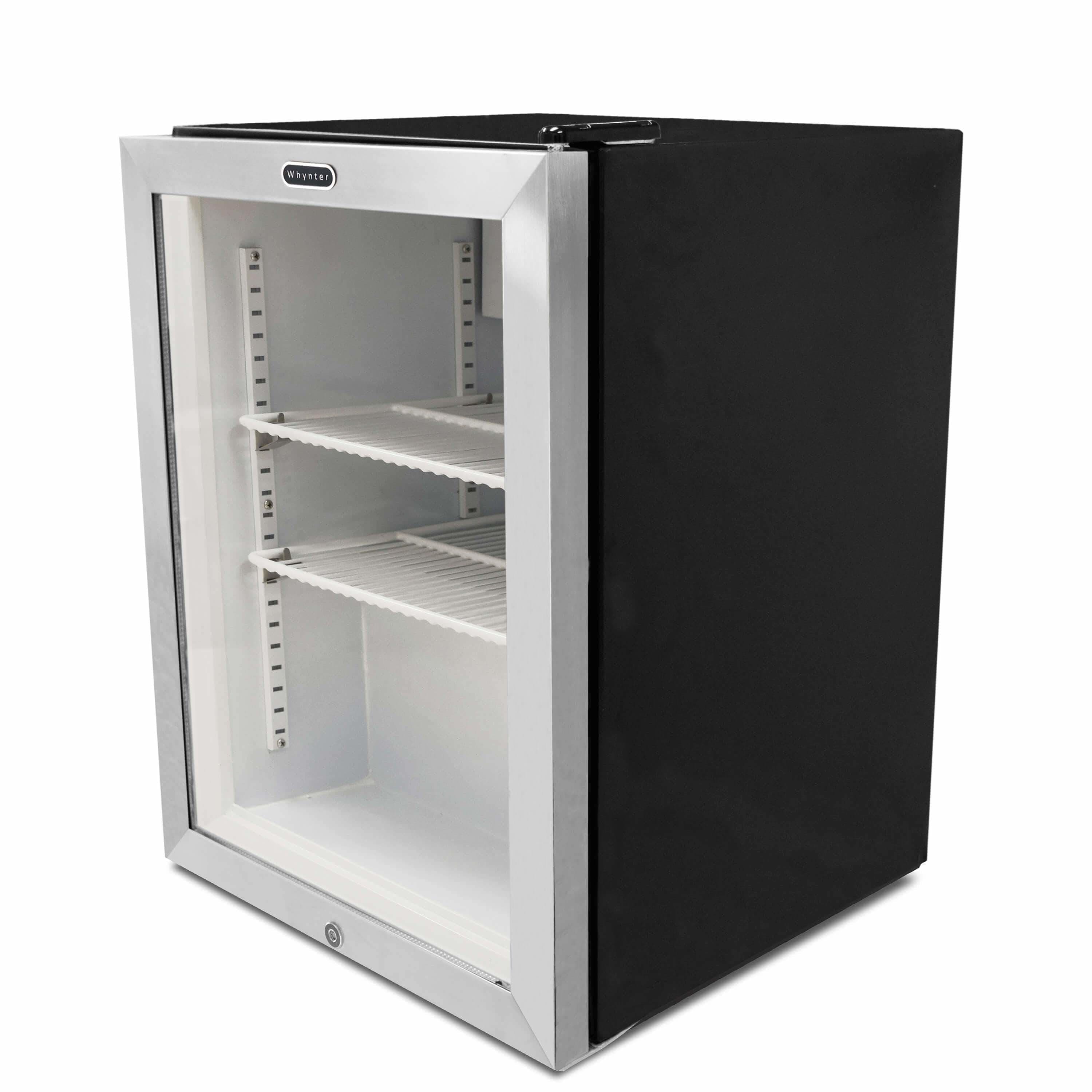 Whynter Countertop Reach In 1.8 cu ft Display Glass Door Freezer CDF-177SB I Luxury Appliances Direct