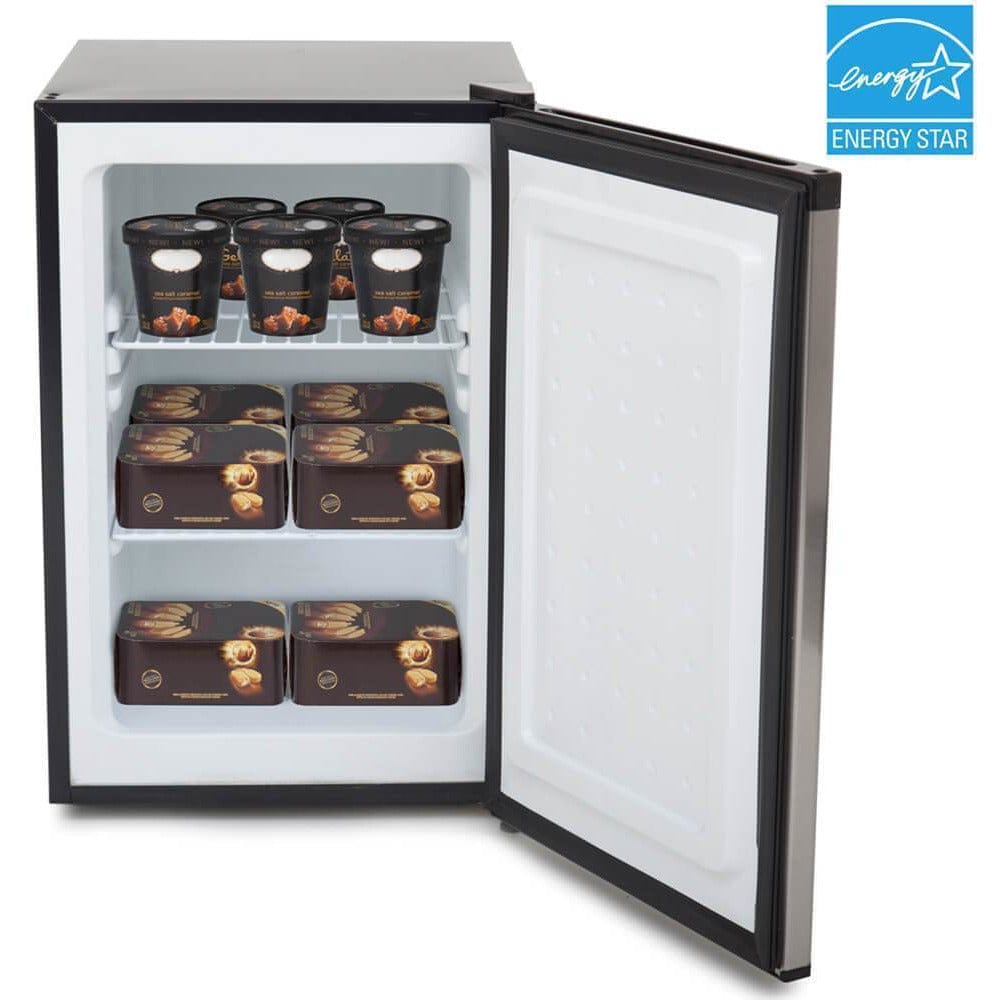 Whynter Energy Star 2.1 cu. ft. Stainless Steel Upright Freezer with Lock CUF-210SS I Luxury Appliances Direct
