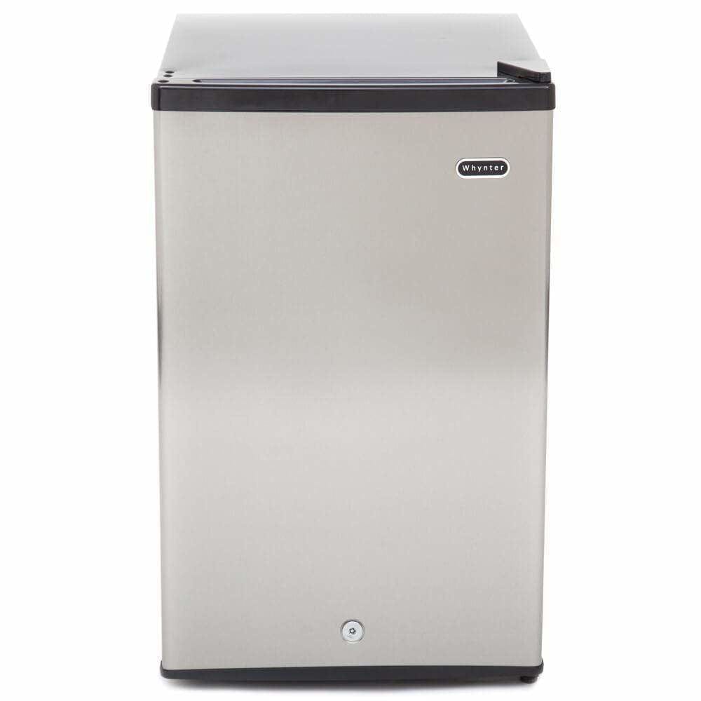 Whynter Energy Star 2.1 cu. ft. Stainless Steel Upright Freezer with Lock CUF-210SS I Luxury Appliances Direct