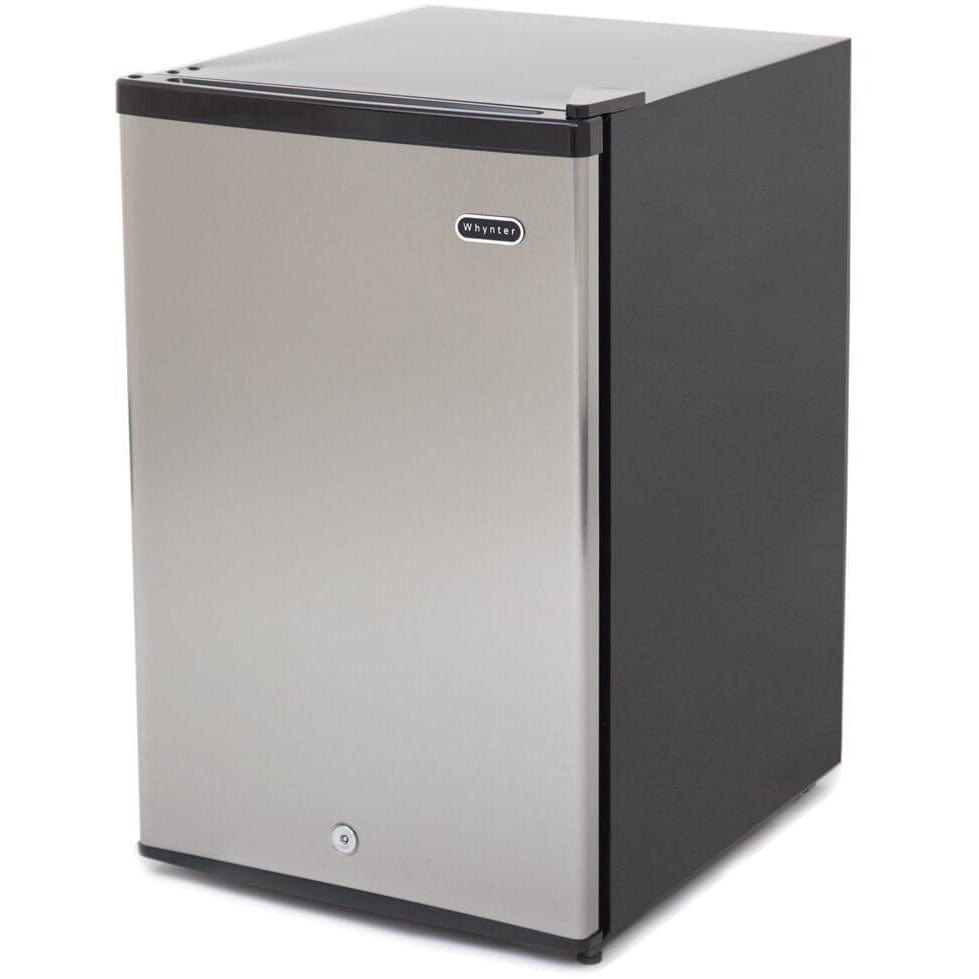 Whynter Energy Star 2.1 cu. ft. Stainless Steel Upright Freezer with Lock CUF-210SS I Luxury Appliances Direct