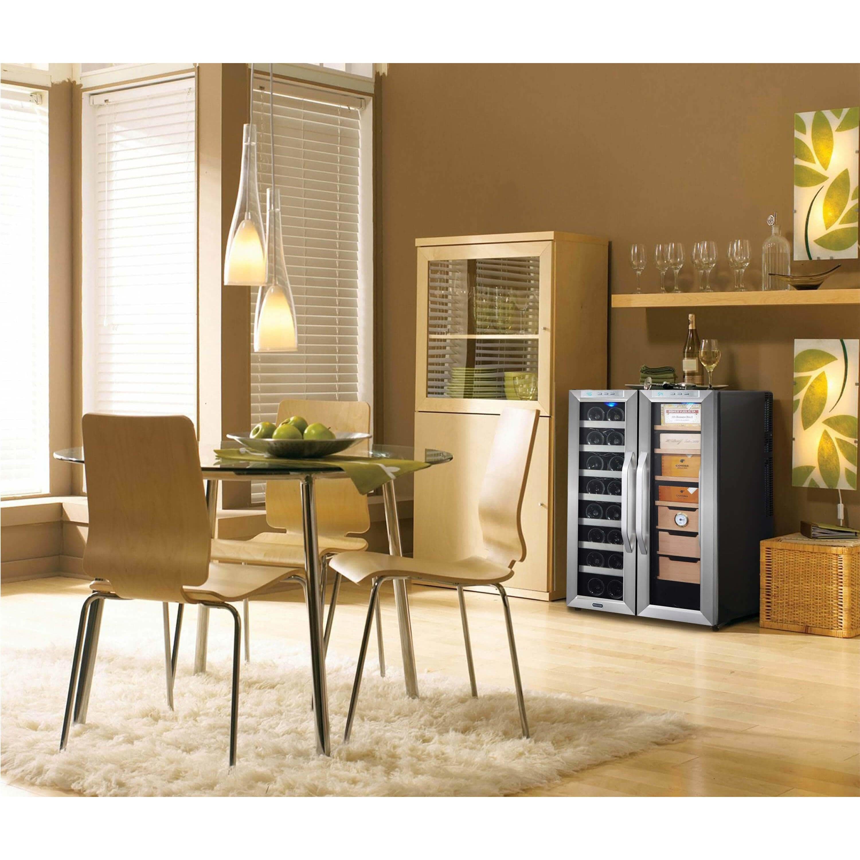Whynter Freestanding 3.6 cu. ft. Wine Cooler and Cigar Humidor Center CWC-351DD Discontinued I Luxury Appliances Direct