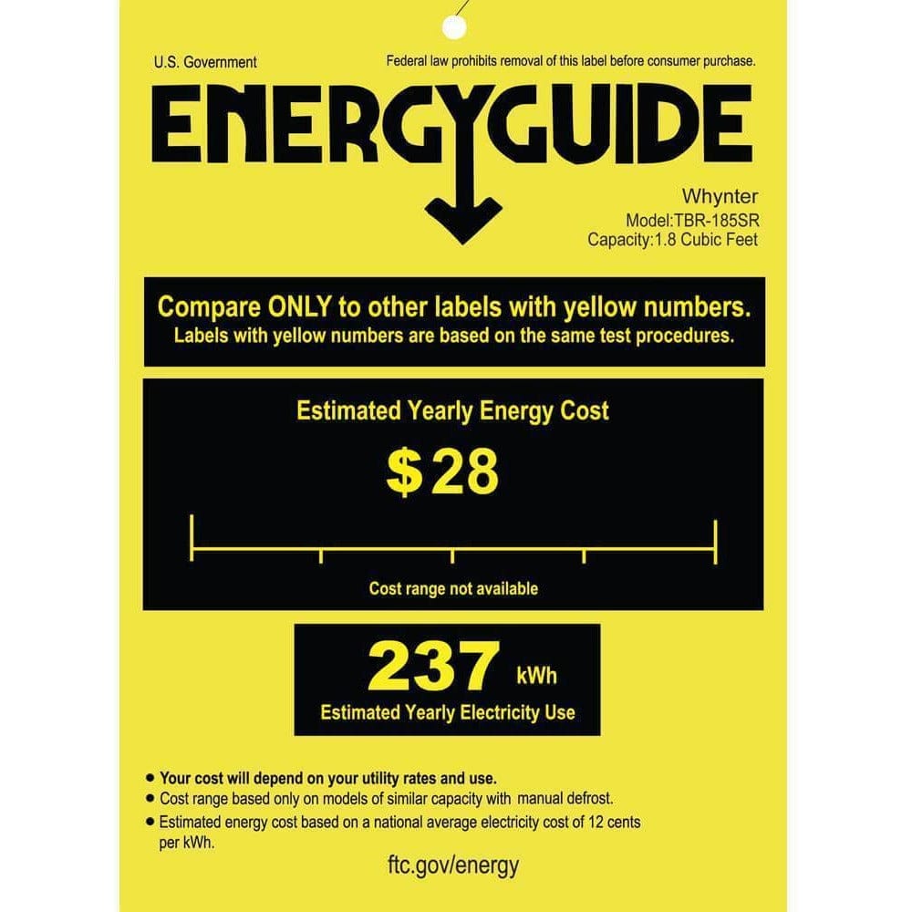 Whynter Portable 1.8 cu.ft. Tool Box Refrigerator with 2 Drawers and Lock TBR-185SR I Luxury Appliances Direct