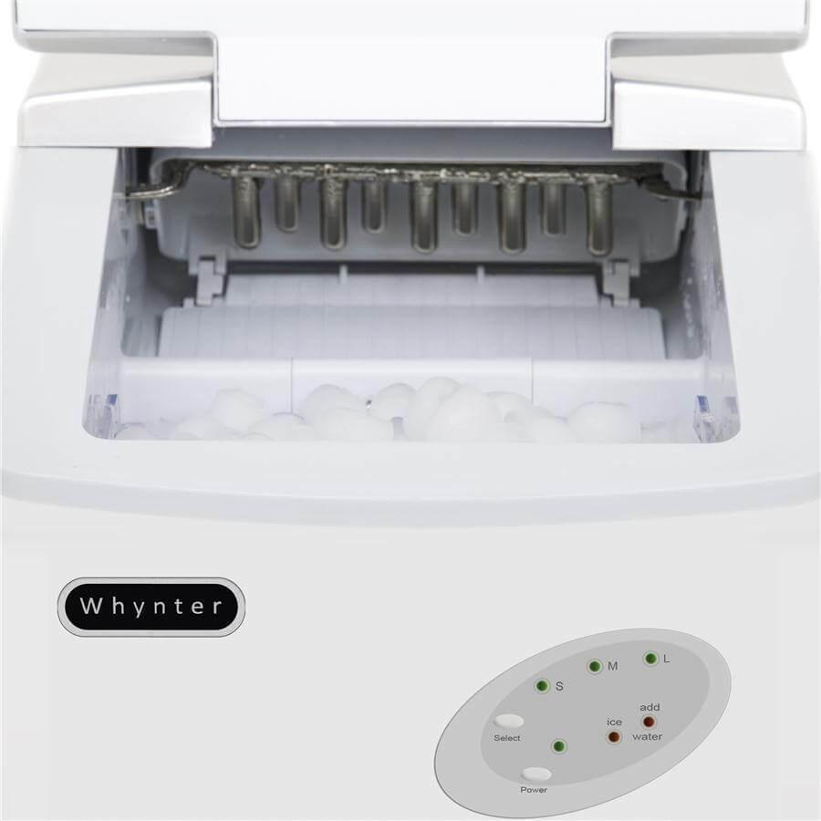 Whynter Portable Ice Maker 33 lb Capacity White IMC-330WS I Luxury Appliances Direct