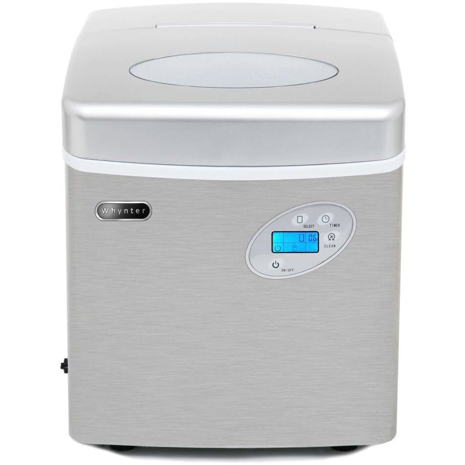 Whynter Portable Ice Maker 49 lb capacity Stainless Steel IMC-490SS I Luxury Appliances Direct
