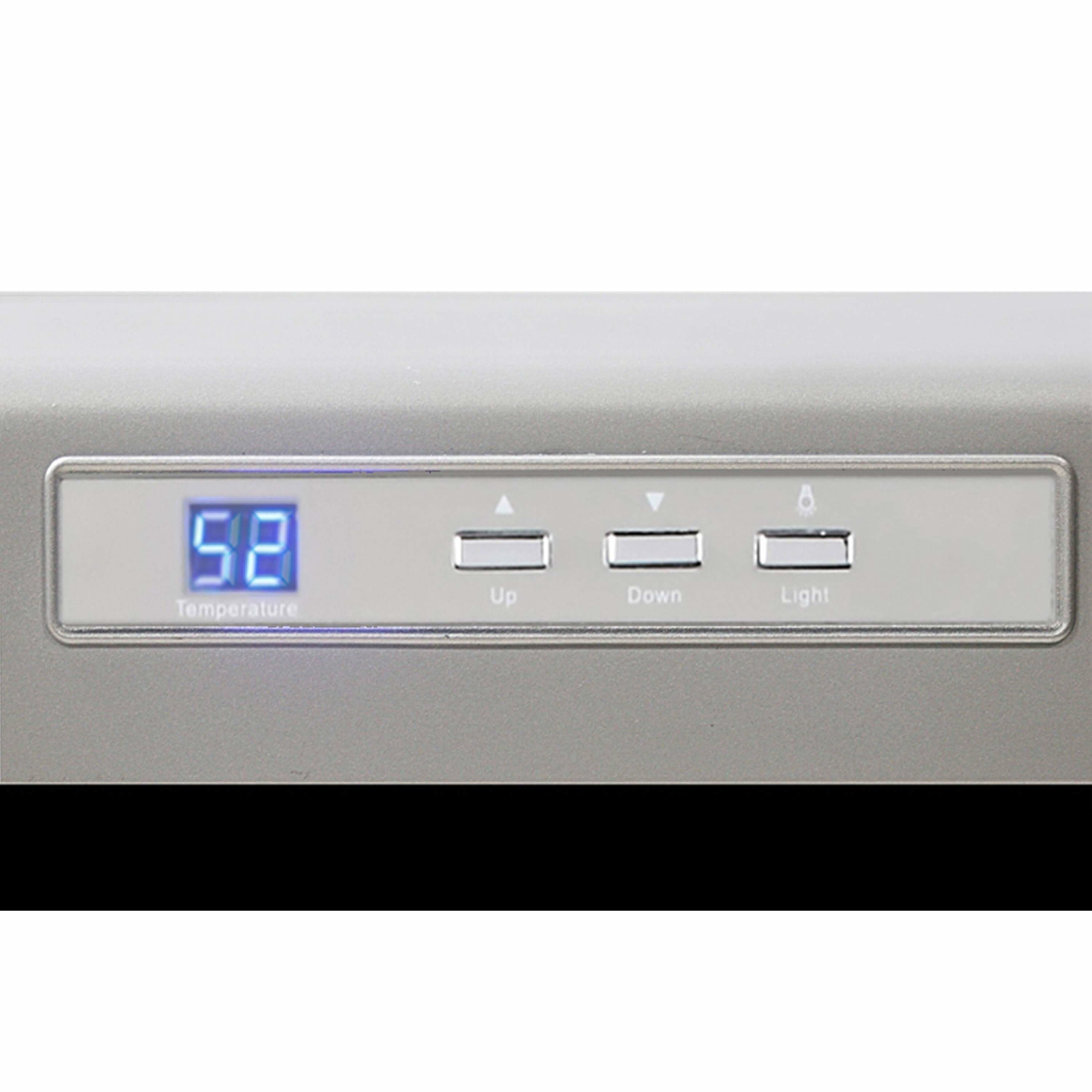 Whynter SNO 28 Bottles Wine Cooler - Platinum with lock WC-28S I Luxury Appliances Direct