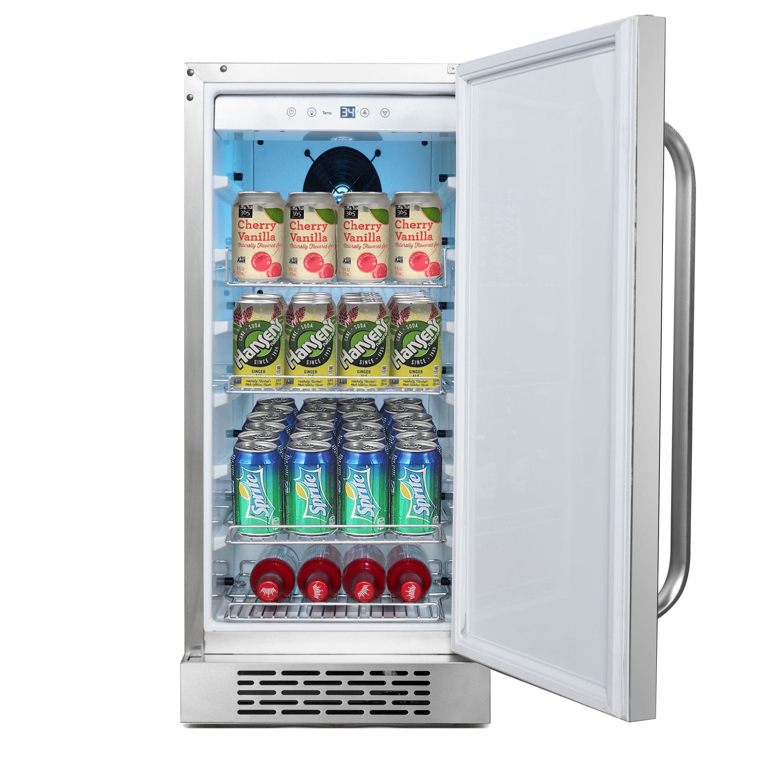 Whynter Stainless Steel 3.0 cu. ft. Indoor/Outdoor Beverage Fridge BOR-326FS I Luxury Appliances Direct