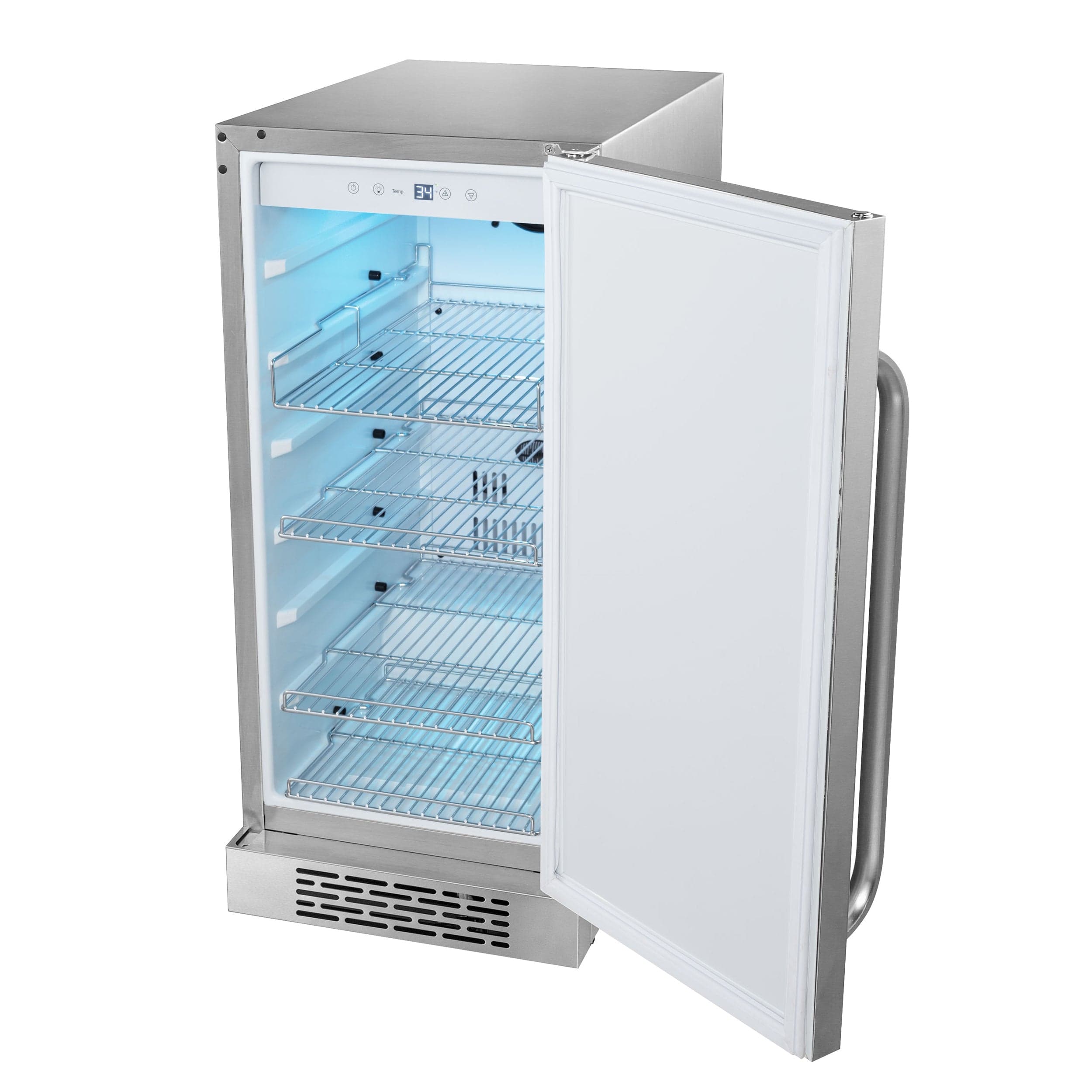 Whynter Stainless Steel 3.0 cu. ft. Indoor/Outdoor Beverage Fridge BOR-326FS I Luxury Appliances Direct