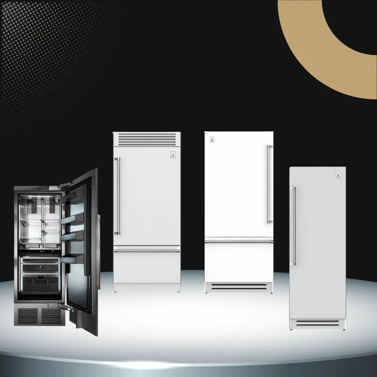 Commercial refrigerators collection featuring stainless steel upright refrigerators and professional kitchen refrigeration units for restaurants and food service