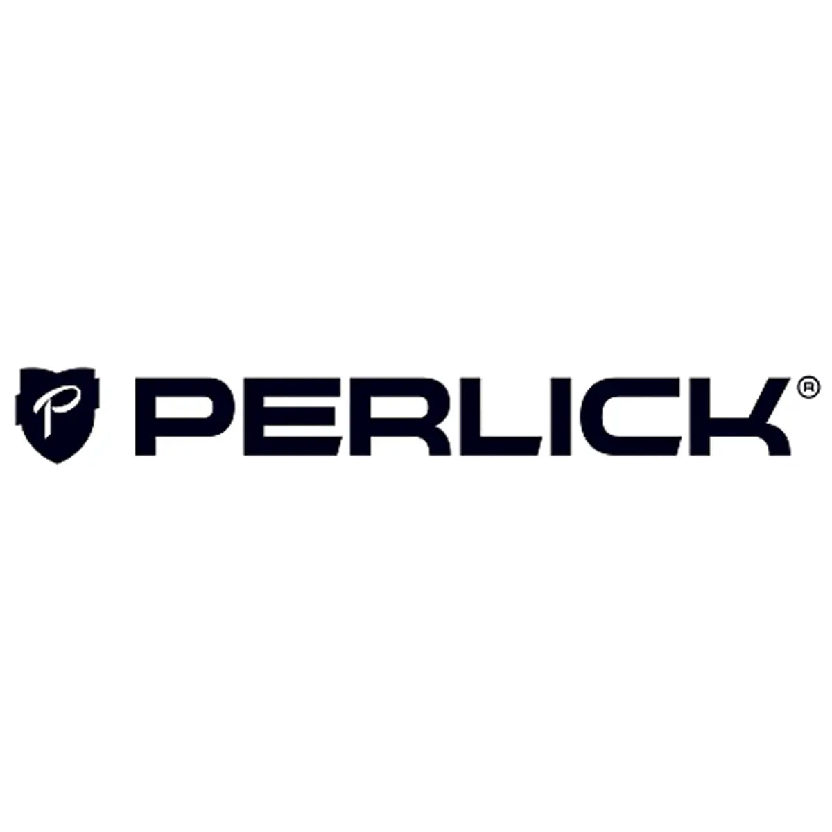 Perlick logo with navy shield emblem and bold uppercase Perlick lettering on a light gray background.