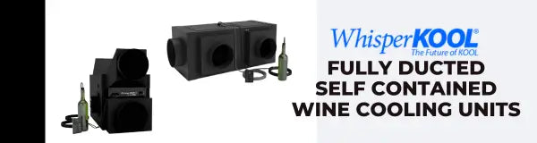 WhisperKOOL Fully Ducted Self Contained Wine Cooling Units | Luxury Appliances Direct