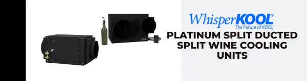 WhisperKOOL Platinum Split Ducted Split Wine Cooling Units | Luxury Appliances Direct