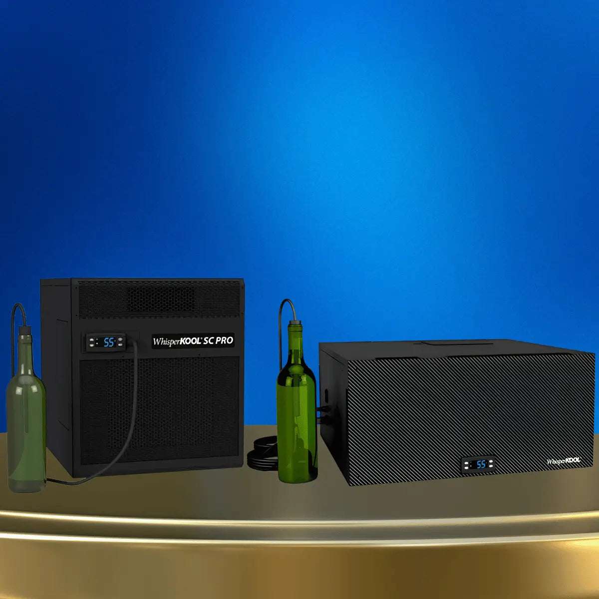 WhisperKOOL through-the-wall wine cellar cooling units collection featuring SC PRO and wall-mounted cooling systems