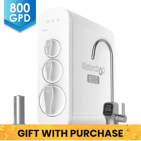 800 GPD Tankless RO System with UV Sterilizing Light - Waterdrop G3P800 Water Filters WD-G3P800-W-FC Luxury Appliances Direct