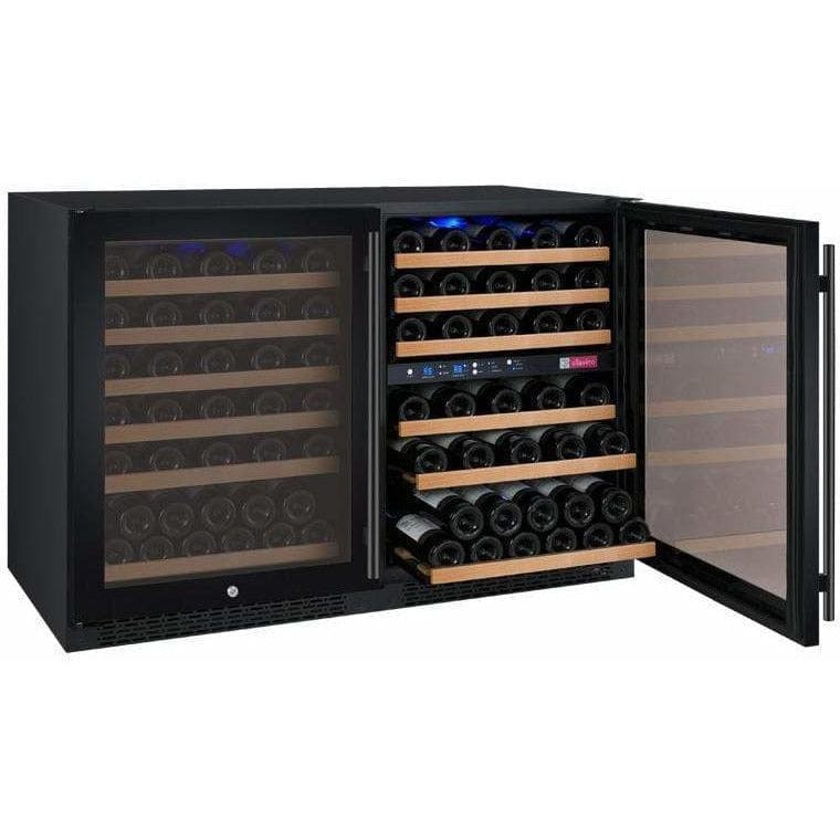 Allavino FlexCount 112 Bottle Three Zone Black Wine Fridge 3Z-VSWR5656-BWT Wine Coolers 3Z-VSWR5656-BWT Luxury Appliances Direct