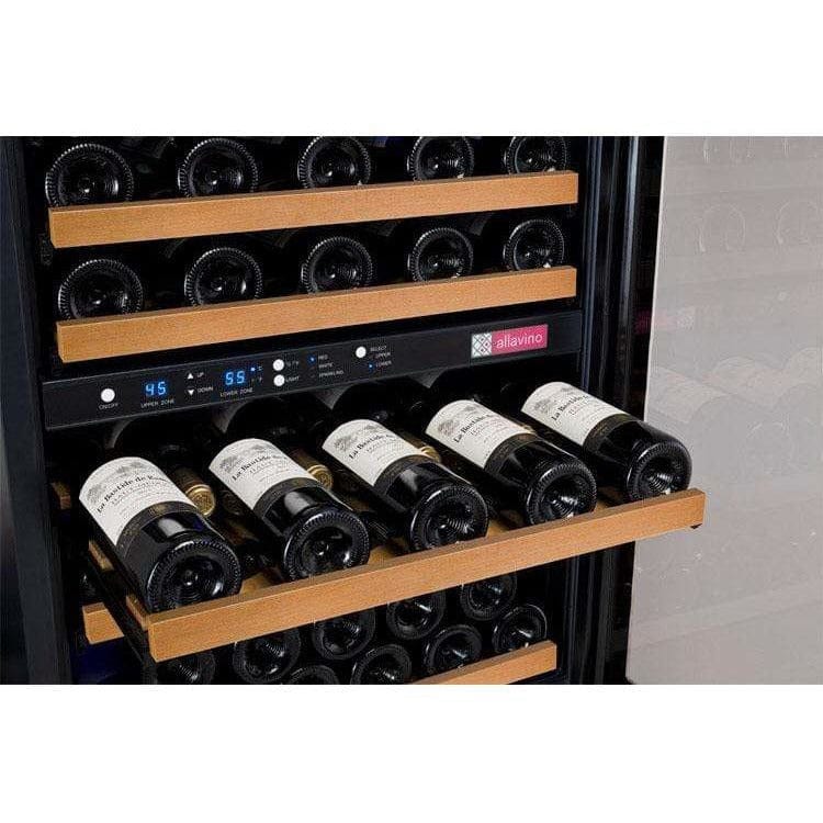 Allavino FlexCount 112 Bottle Three Zone Black Wine Fridge 3Z-VSWR5656-BWT Wine Coolers 3Z-VSWR5656-BWT Luxury Appliances Direct