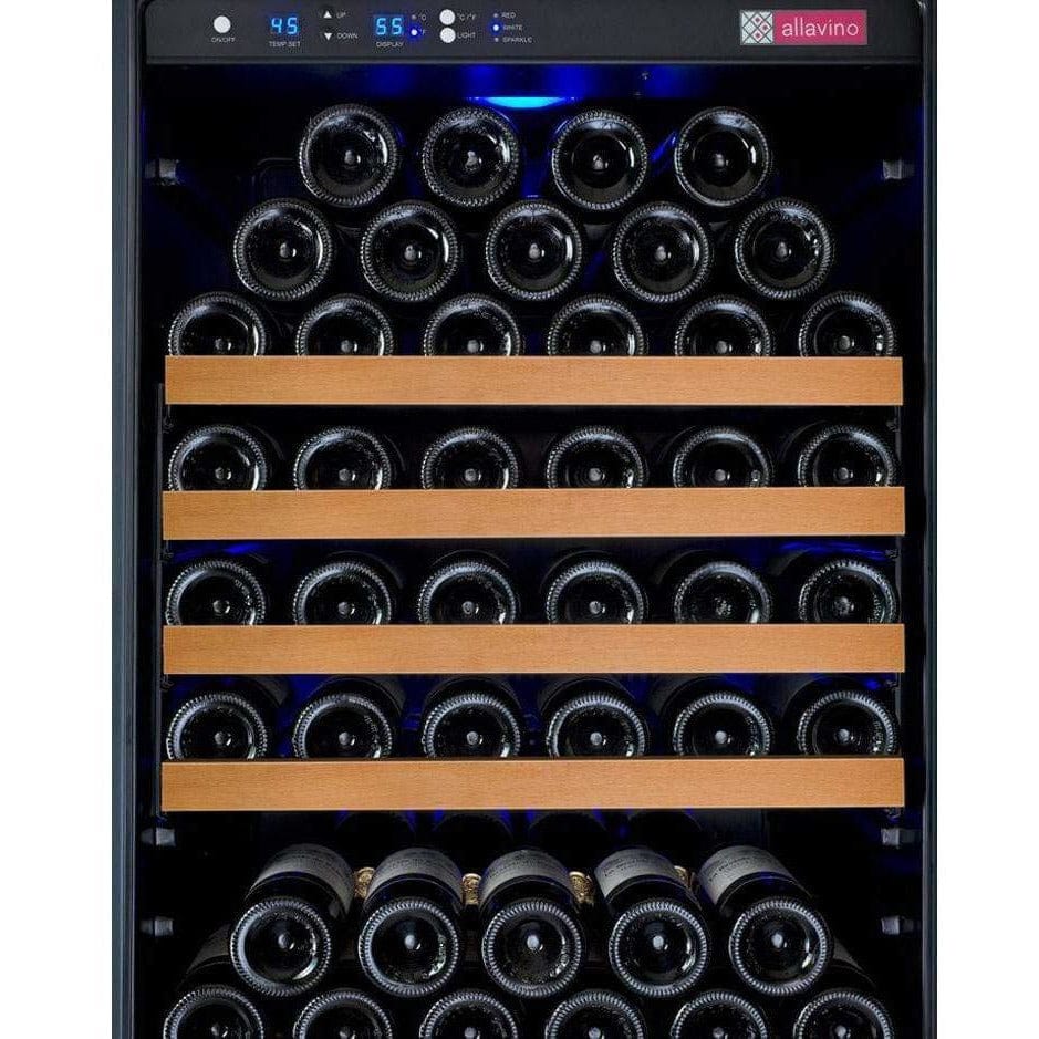Allavino FlexCount 177 Bottle Black Door Left Hinge Wine Fridge VSWR177-1BWLN Wine Coolers VSWR177-1BWLN Luxury Appliances Direct