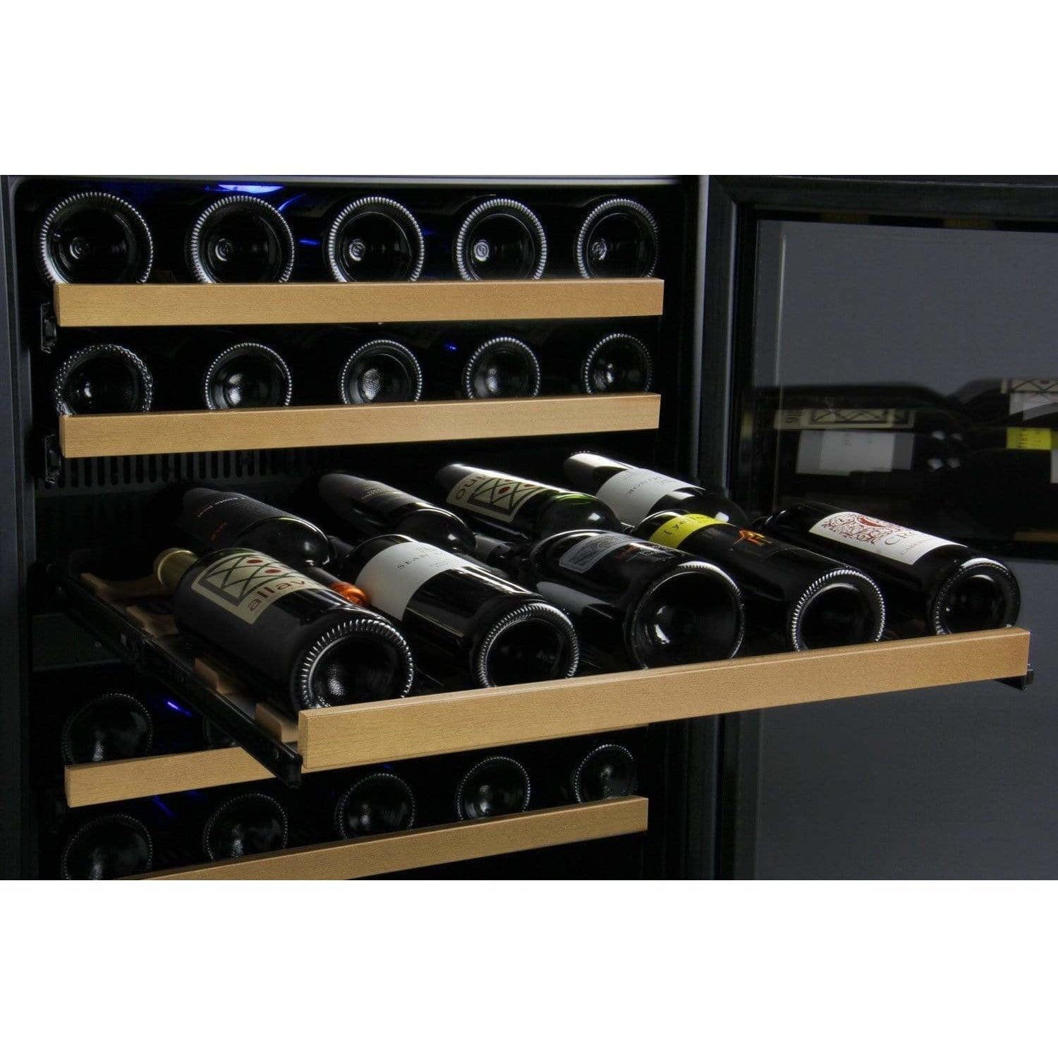 Allavino FlexCount 56 Bottle Single Zone Black Left Hinge Wine Fridge VSWR56-1BWLN Wine Coolers VSWR56-1BWLN Luxury Appliances Direct