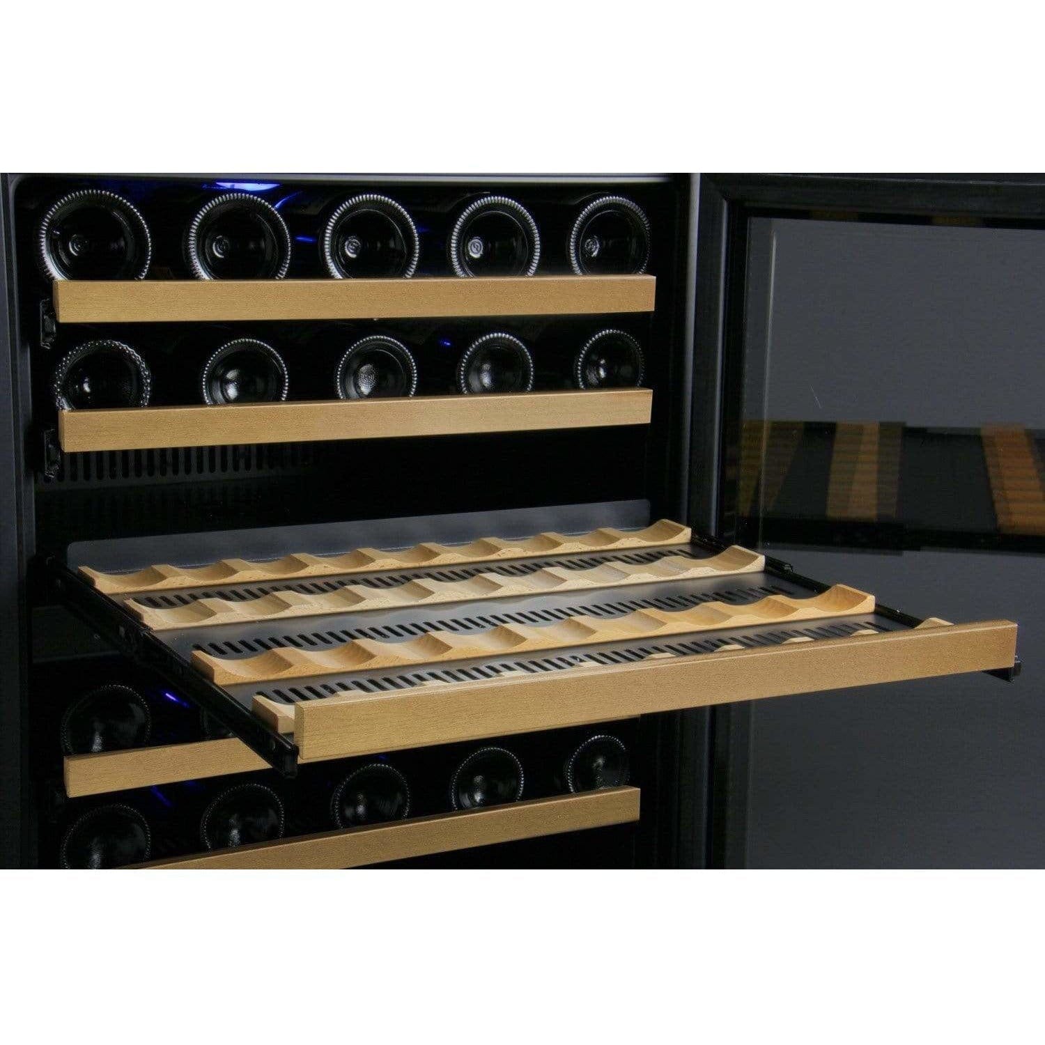 Allavino FlexCount 56 Bottle Single Zone Black Left Hinge Wine Fridge VSWR56-1BWLN Wine Coolers VSWR56-1BWLN Luxury Appliances Direct