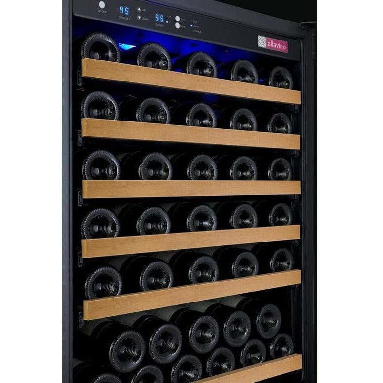 Allavino FlexCount 56 Bottle Single Zone Black Left Hinge Wine Fridge VSWR56-1BWLN Wine Coolers VSWR56-1BWLN Luxury Appliances Direct