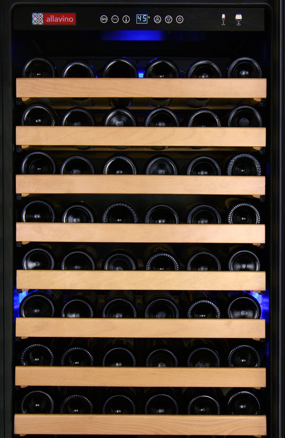 Allavino FlexCount Classic II Tru-Vino 174 Bottle Single Zone Stainless Steel Left Hinge Wine Fridge YHWR174-1SL20 Wine Coolers YHWR174-1SL20 Luxury Appliances Direct