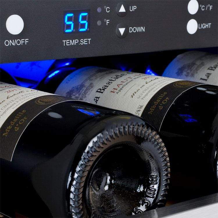 Allavino FlexCount II Tru-Vino 1.0 Amps 30 Bottle/88 Can Dual Zone Beverage/Wine Fridge VSWB30-2SF20 Wine/Beverage Coolers Combo VSWB30-2SF20 Luxury Appliances Direct