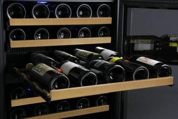 Allavino FlexCount II Tru-Vino 112 Bottle Four Zone Black Wine Fridge 2X-VSWR56-2B20 Wine Coolers 2X-VSWR56-2B20 Luxury Appliances Direct