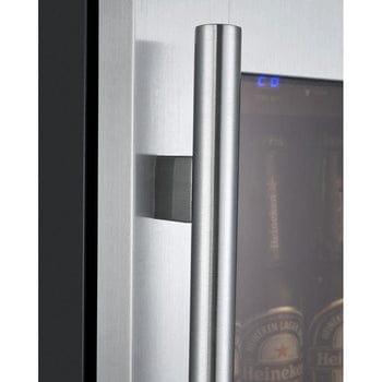 Allavino FlexCount II Tru-Vino 15" Wide Stainless Steel Right Hinge Beverage Fridge VSBC15-SR20 I Luxury Appliances Direct