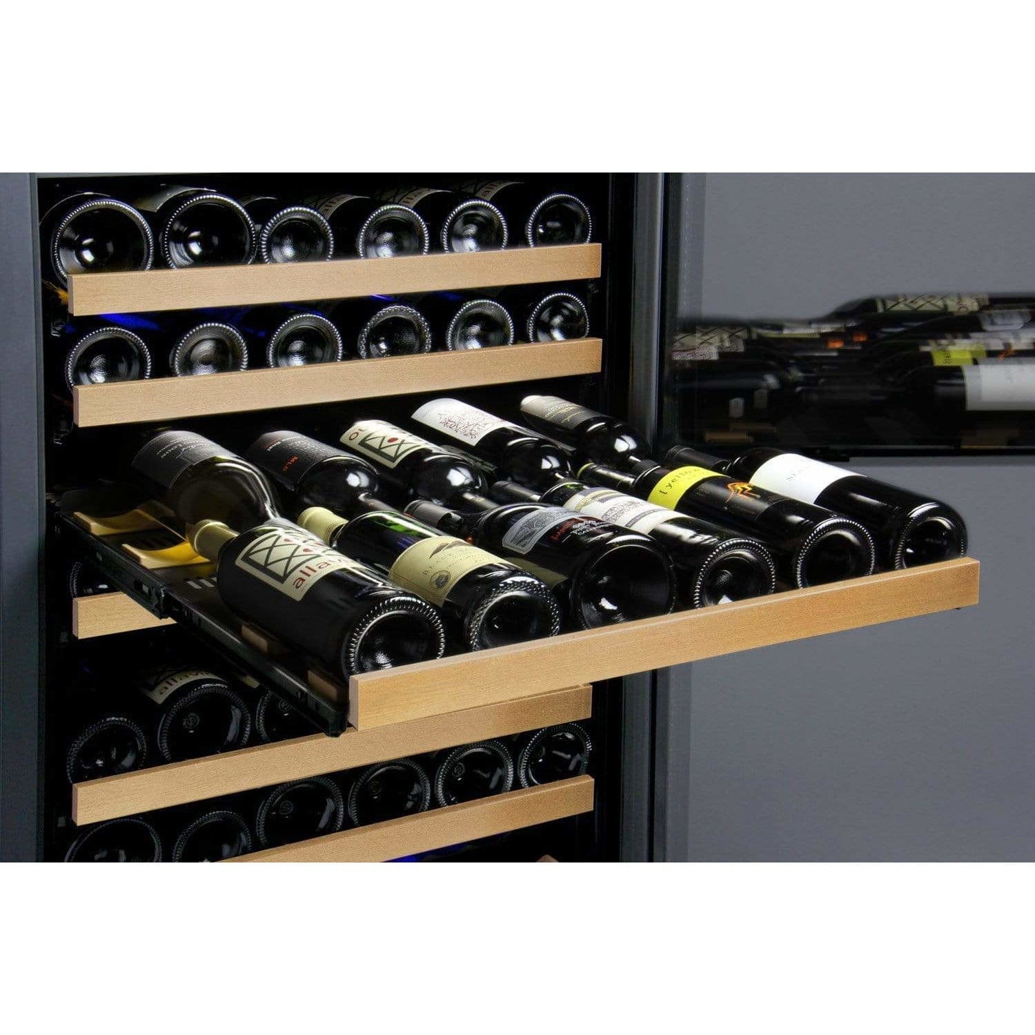 Allavino FlexCount II Tru-Vino 177 Bottle Black Right Hinge Wine Fridge VSWR177-1BR20 Wine Coolers VSWR177-1BR20 Luxury Appliances Direct