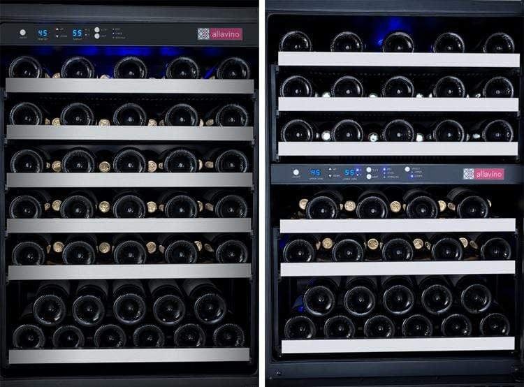Allavino FlexCount II Tru-Vino 249 Bottle Three Zone Stainless Steel Wine Refrigerator 3Z-VSWR2128-S20 Wine Coolers 3Z-VSWR2128-S20 Luxury Appliances Direct