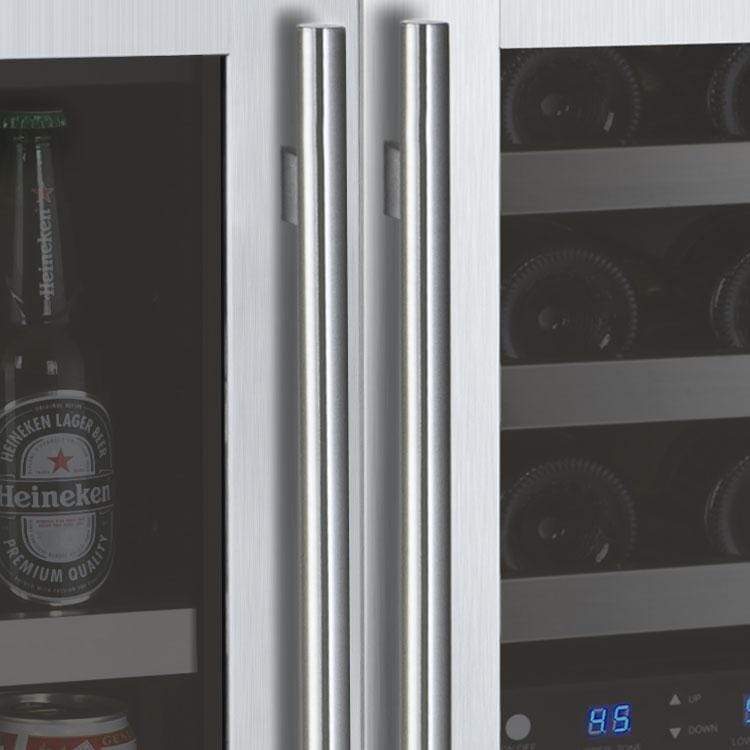 Allavino FlexCount II Tru-Vino 30 Bottle/88 Can Three Zone Stainless Steel Beverage/Wine Fridge 3Z-VSWB15-3S20 Wine/Beverage Coolers Combo 3Z-VSWB15-3S20 Luxury Appliances Direct