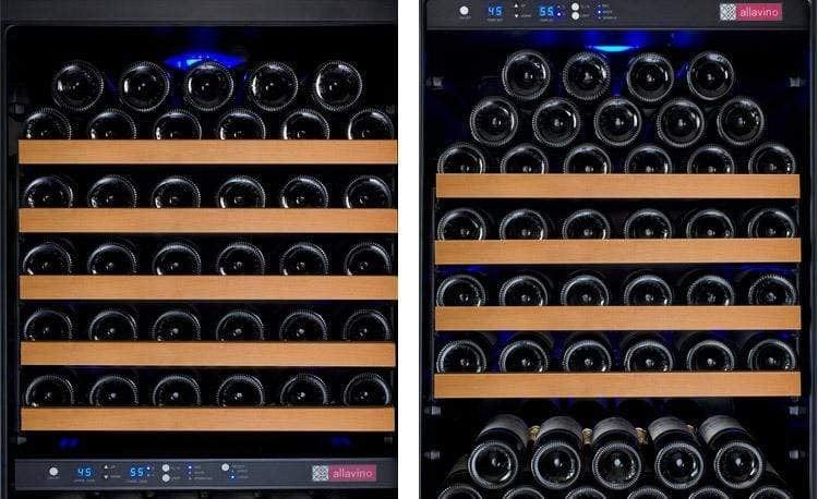 Allavino FlexCount II Tru-Vino 349 Bottle Three Zone Black Wine Refrigerator 3Z-VSWR7772-B20 Wine Coolers 3Z-VSWR7772-B20 Luxury Appliances Direct