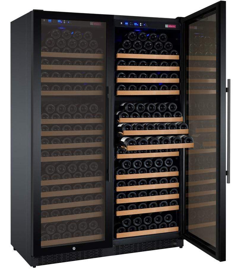 Allavino FlexCount II Tru-Vino 354 Bottle Dual Zone Black Wine Fridge 2X-VSWR177-1B20 Wine Coolers 2X-VSWR177-1B20 Luxury Appliances Direct