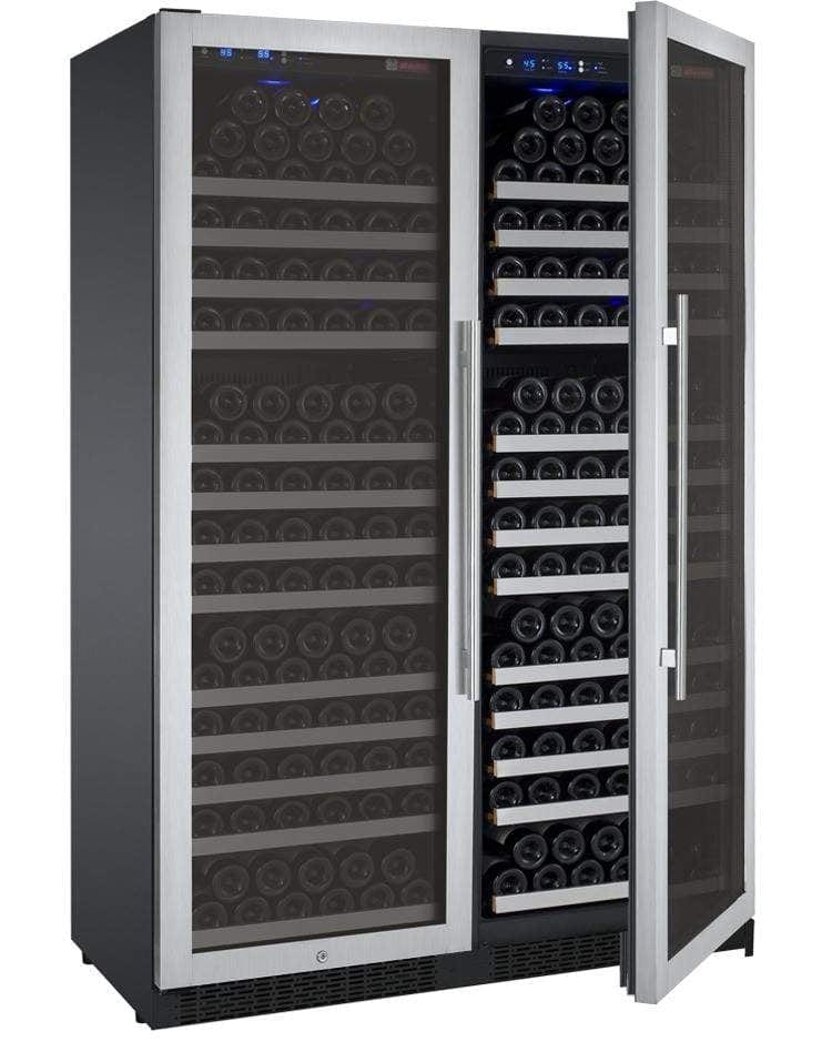 Allavino FlexCount II Tru-Vino 354 Bottle Dual Zone Stainless Steel Wine Fridge 2X-VSWR177-1S20 Wine Coolers 2X-VSWR177-1S20 Luxury Appliances Direct