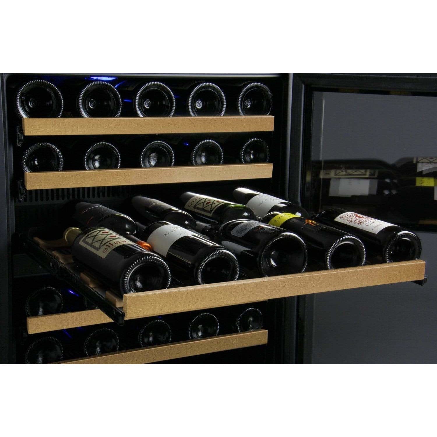 Allavino FlexCount II Tru-Vino 56 Bottle Black Right Hinge Wine Fridge VSWR56-1BR20 Wine Coolers SWR56-1BR20 Luxury Appliances Direct