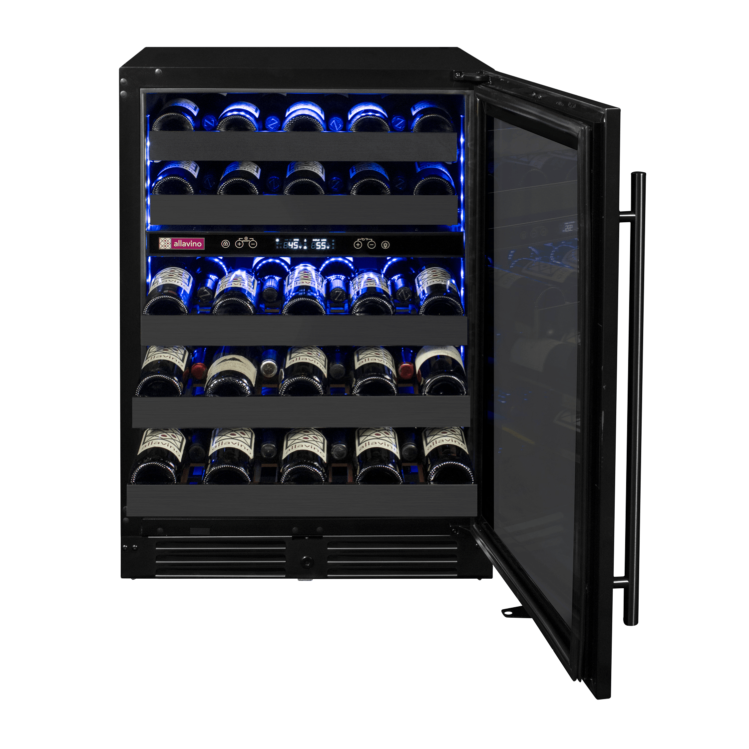 Allavino Reserva 50 Bottle Dual Zone Right Hinge Wine Refrigerator BDW5034D-2BSR Wine Coolers BDW5034D-2BSR Luxury Appliances Direct