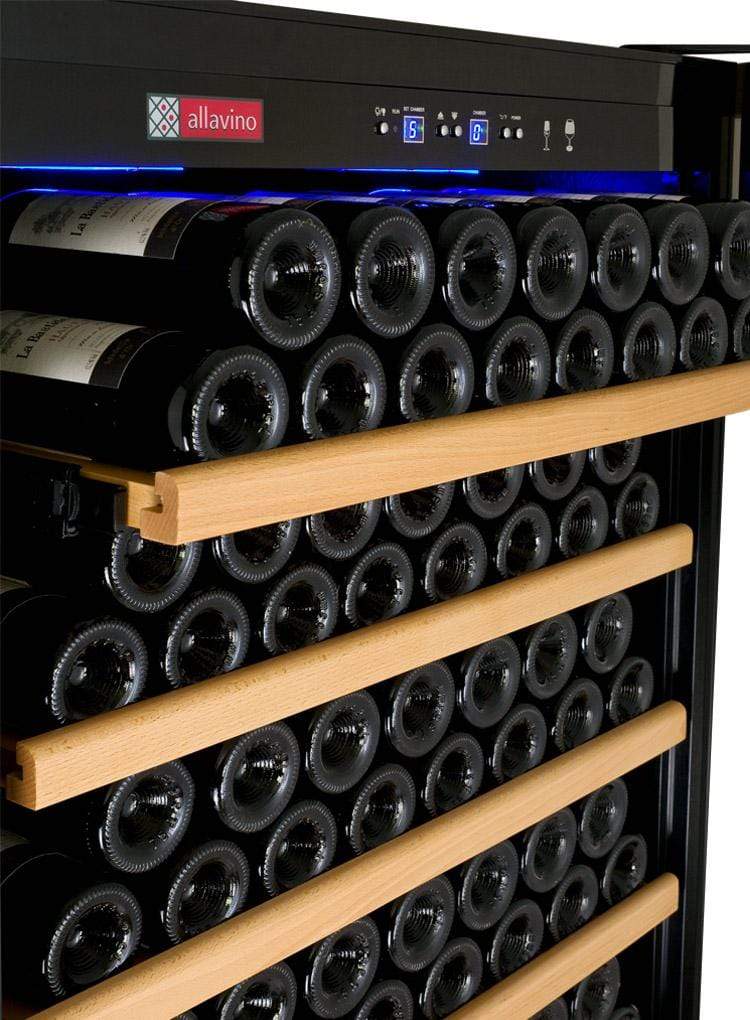 Allavino Vite II Tru-Vino 554 Bottle Dual Zone Black Wine Fridge 2X-YHWR305-1B20 Wine Coolers 2X-YHWR305-1B20 Luxury Appliances Direct