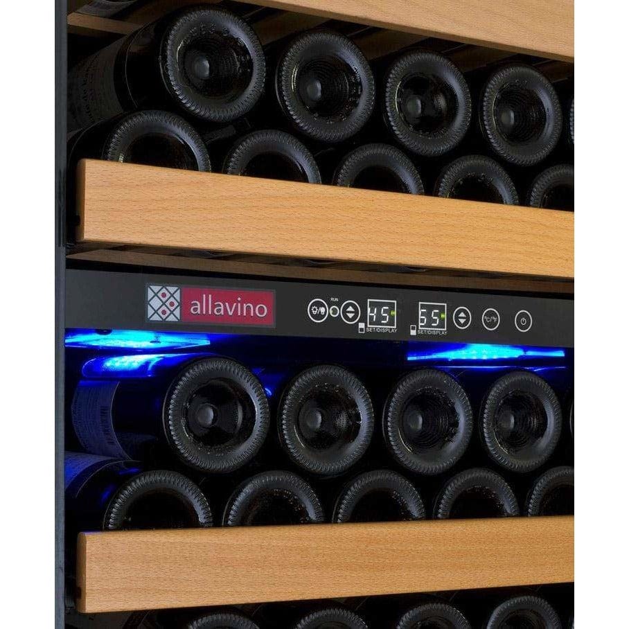 Allavino Vite II Tru-Vino 99 Bottle Dual Zone Black Right Hinge Wine Fridge YHWR99-2BR20 Wine Coolers YHWR99-2BR20 Luxury Appliances Direct