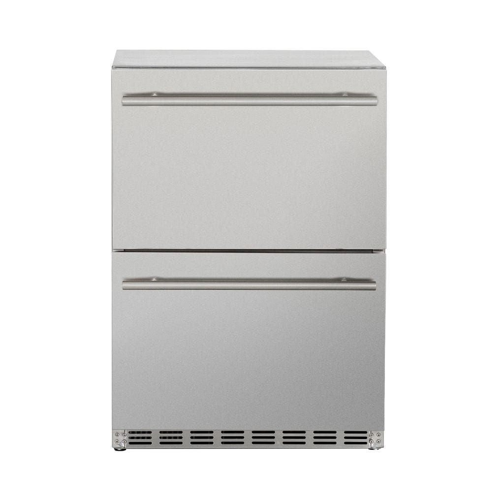 American Made Grills AMG 24" 5.3c Deluxe Outdoor Rated 2-Drawer Refrigerator SSRFR-24DR2 Refrigerators SSRFR-24DR2 Luxury Appliances Direct
