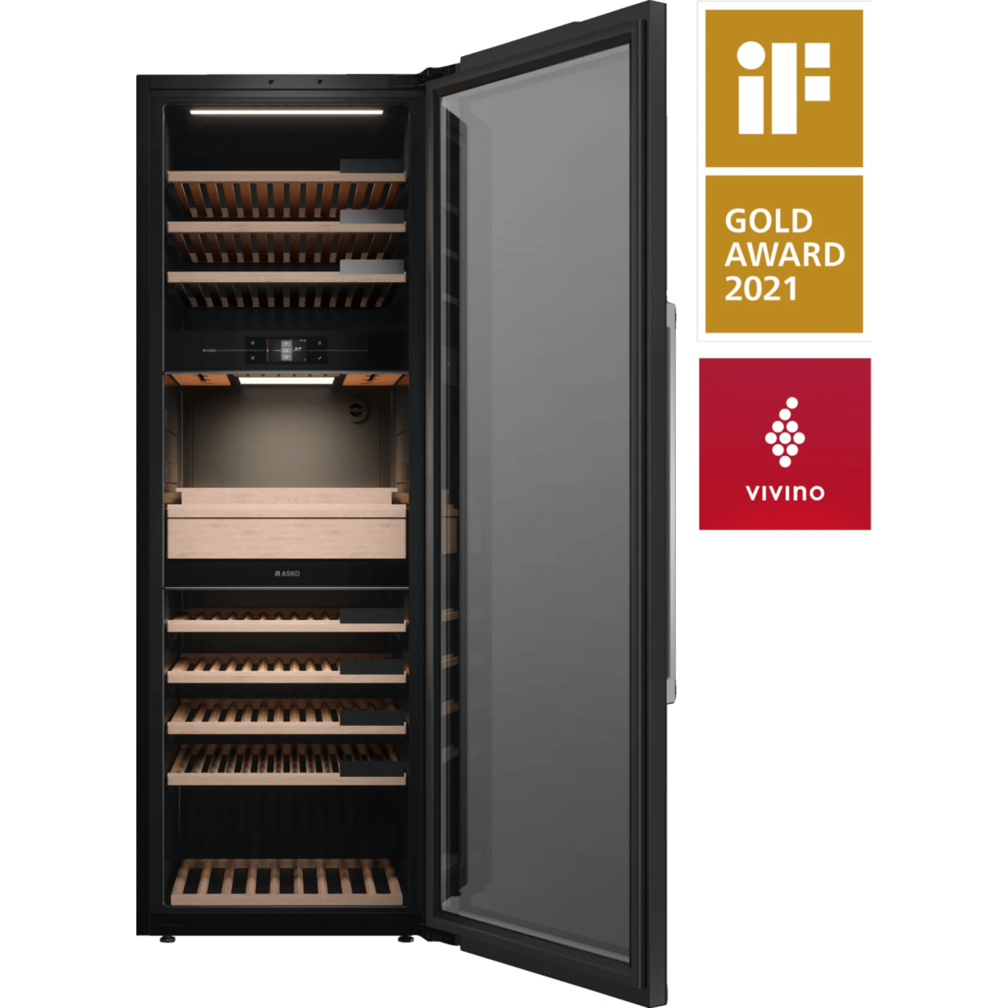 ASKO 3-Zone Wine Climate Cabinet, 27 1/2"; WCN311942G Wine Fridge WCN311942G Luxury Appliances Direct