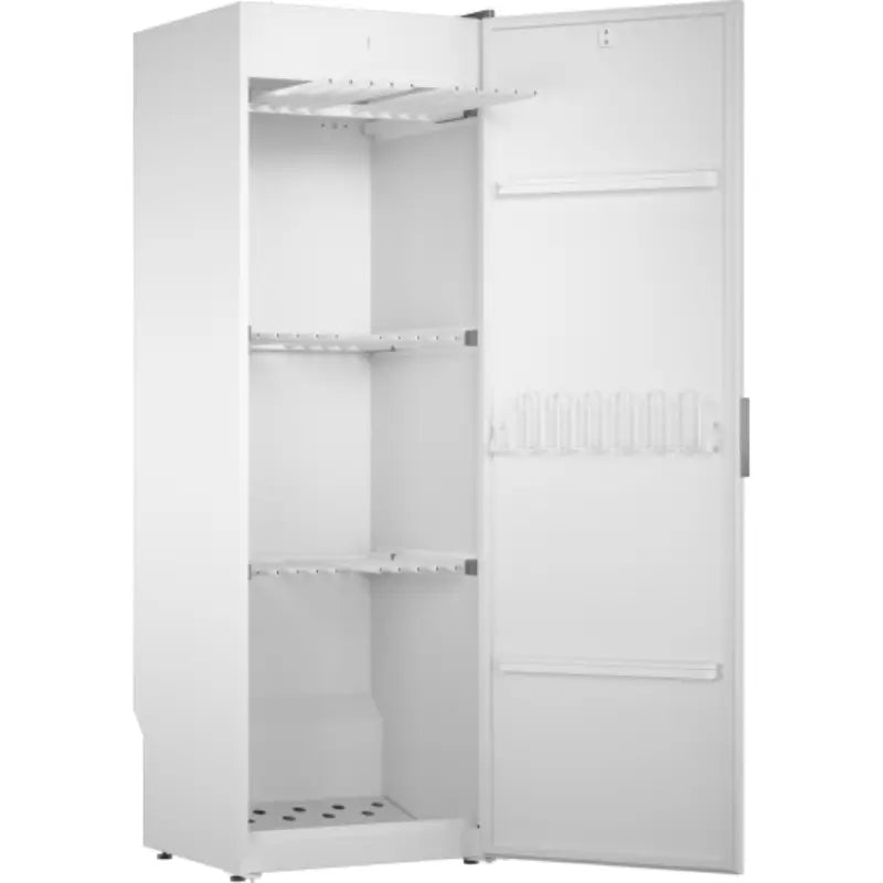 ASKO DC7784VW 24-Inch Freestanding Vented Drying Cabinet – White Open Left Side View