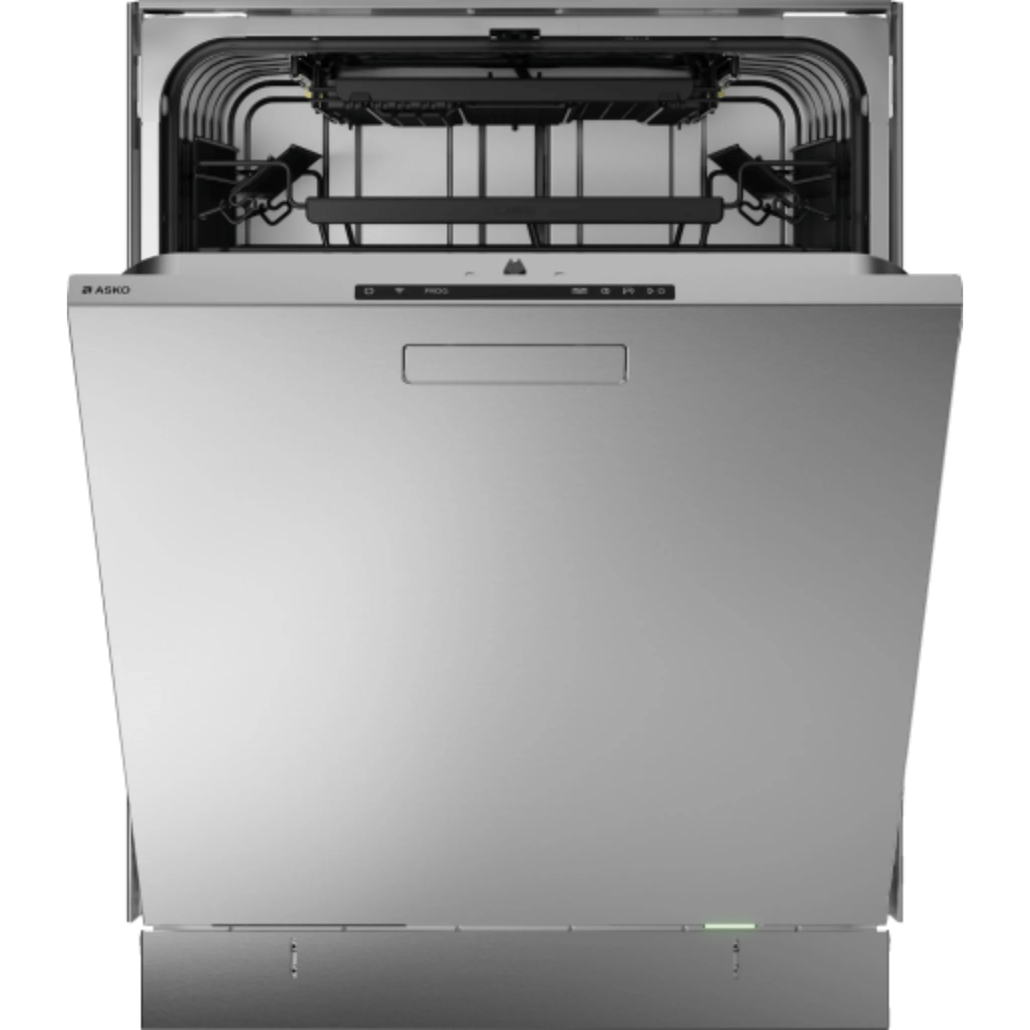 Asko Logic 24 Inch Wide 16 Place Setting Built-In Top Control Dishwasher with Pocket Handle, Water Softener, and Auto Door Open Drying™ Dishwashers DBI564ISSOF Luxury Appliances Direct