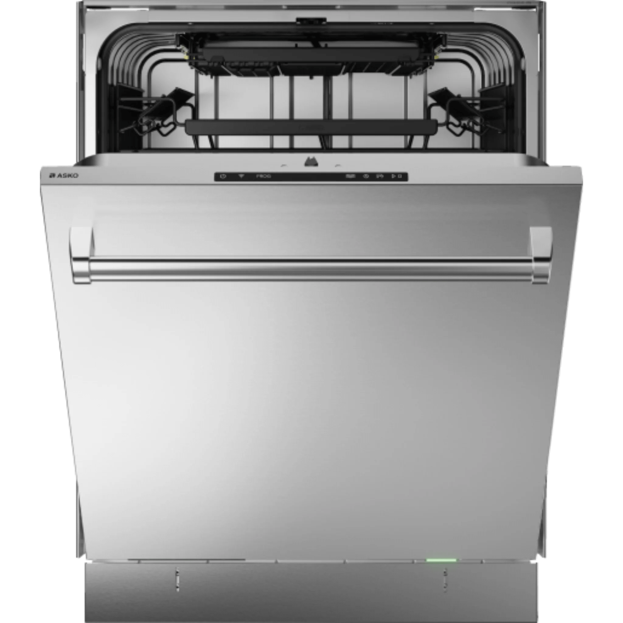 Asko Logic 24 Inch Wide 16 Place Setting Built-In Top Control Dishwasher with Pro Handle, Turbo Combi Drying™, and Auto Door Open Drying™ Dishwashers DBI564PHS Luxury Appliances Direct
