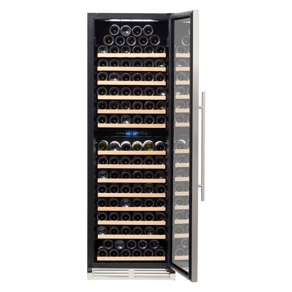 Avanti 154 Bottle DESIGNER Series Dual-Zone Wine Cooler WCD165DZ3S Wine Coolers WCD165DZ3S Luxury Appliances Direct