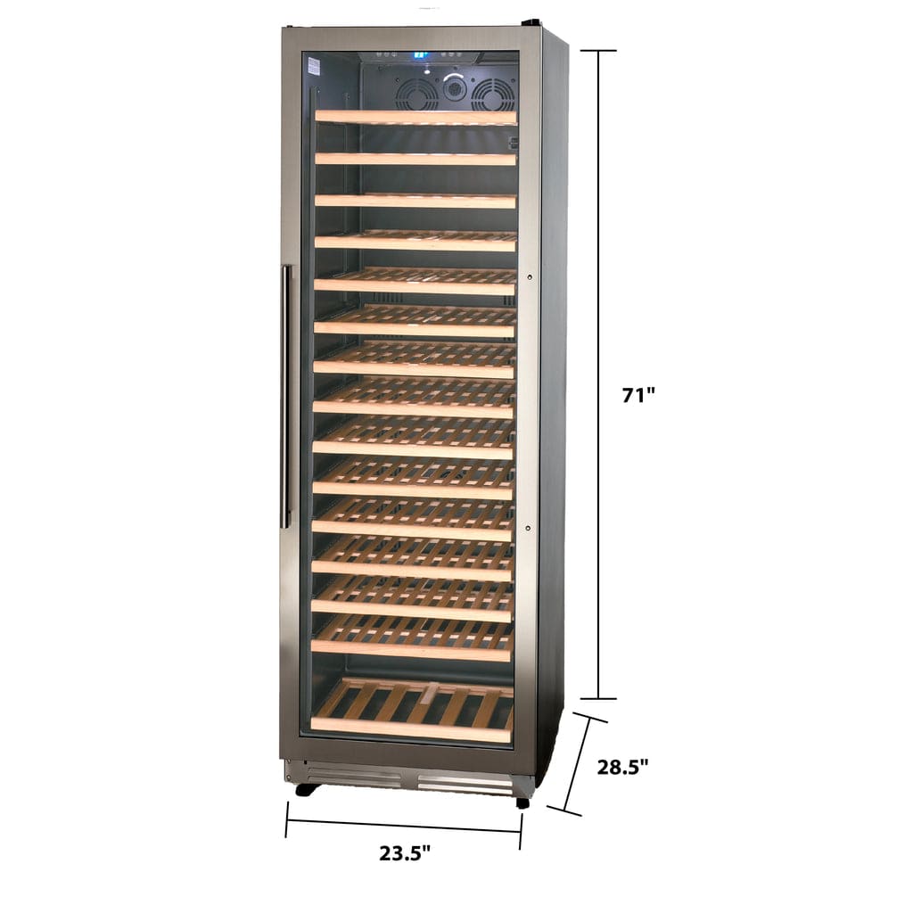Avanti 165 Bottle Single-Zone Wine Cooler WCF165S3SS Wine Coolers WCF165S3SS Luxury Appliances Direct